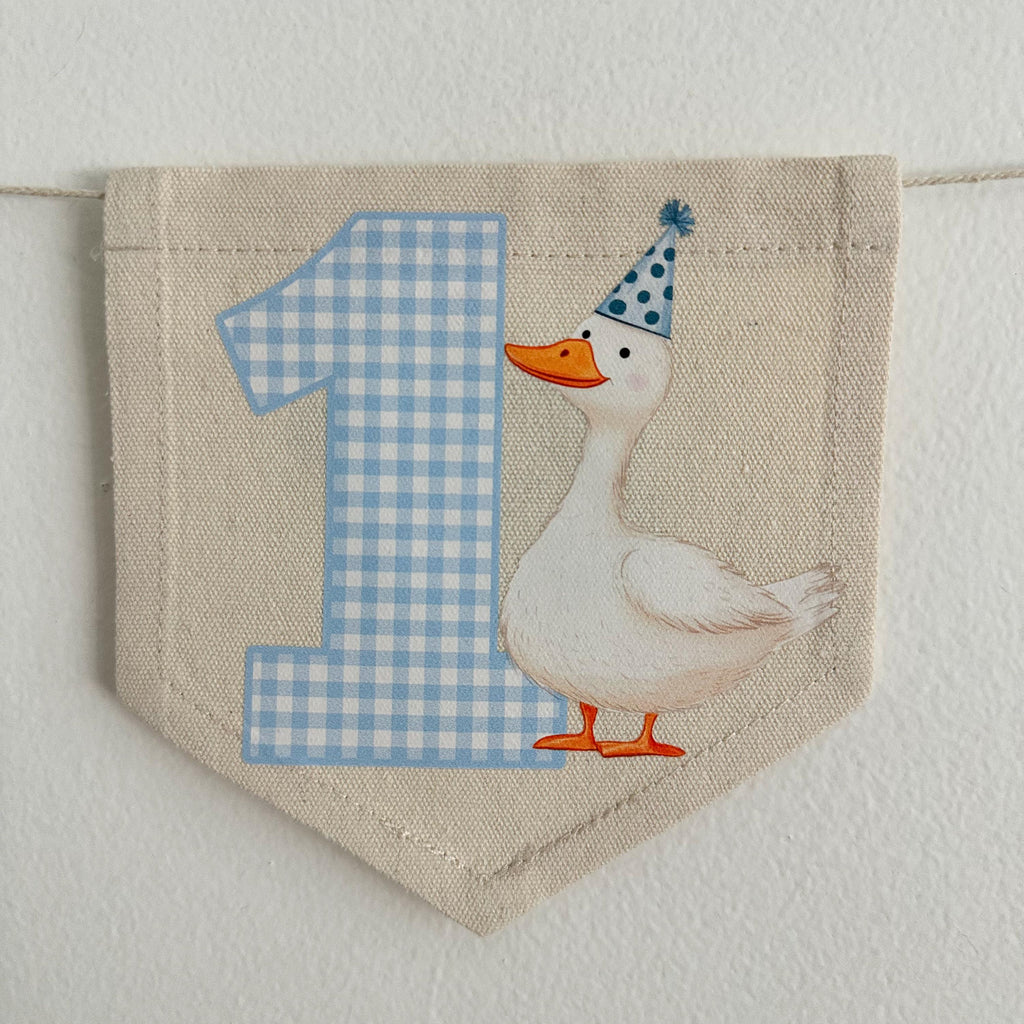 One Silly Goose 1st Birthday Decorations | High Chair Banner | One Silly Goose Birthday Party | Boy Cake Smash | First Birthday Party Themes