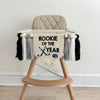 Hockey 1st Birthday Party Decorations, Rookie of the Year Hockey High Chair Banner, Cake Smash Pennant, Goal First Birthday Tassel Banner