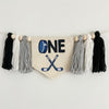Hockey High Chair Banner, Hockey 1st Birthday Party Decorations, Goal First Birthday Tassel Banner, Rookie of the Year, Cake Smash Pennant