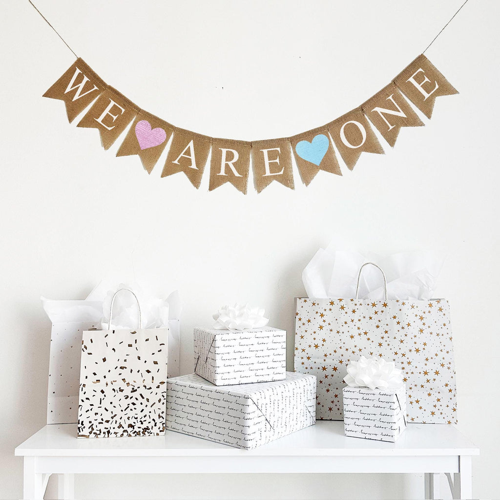 Twin 1st Birthday | Party Banner | First Birthday Decorations | Cake Smash Backdrop | Burlap Garland | One Banner |