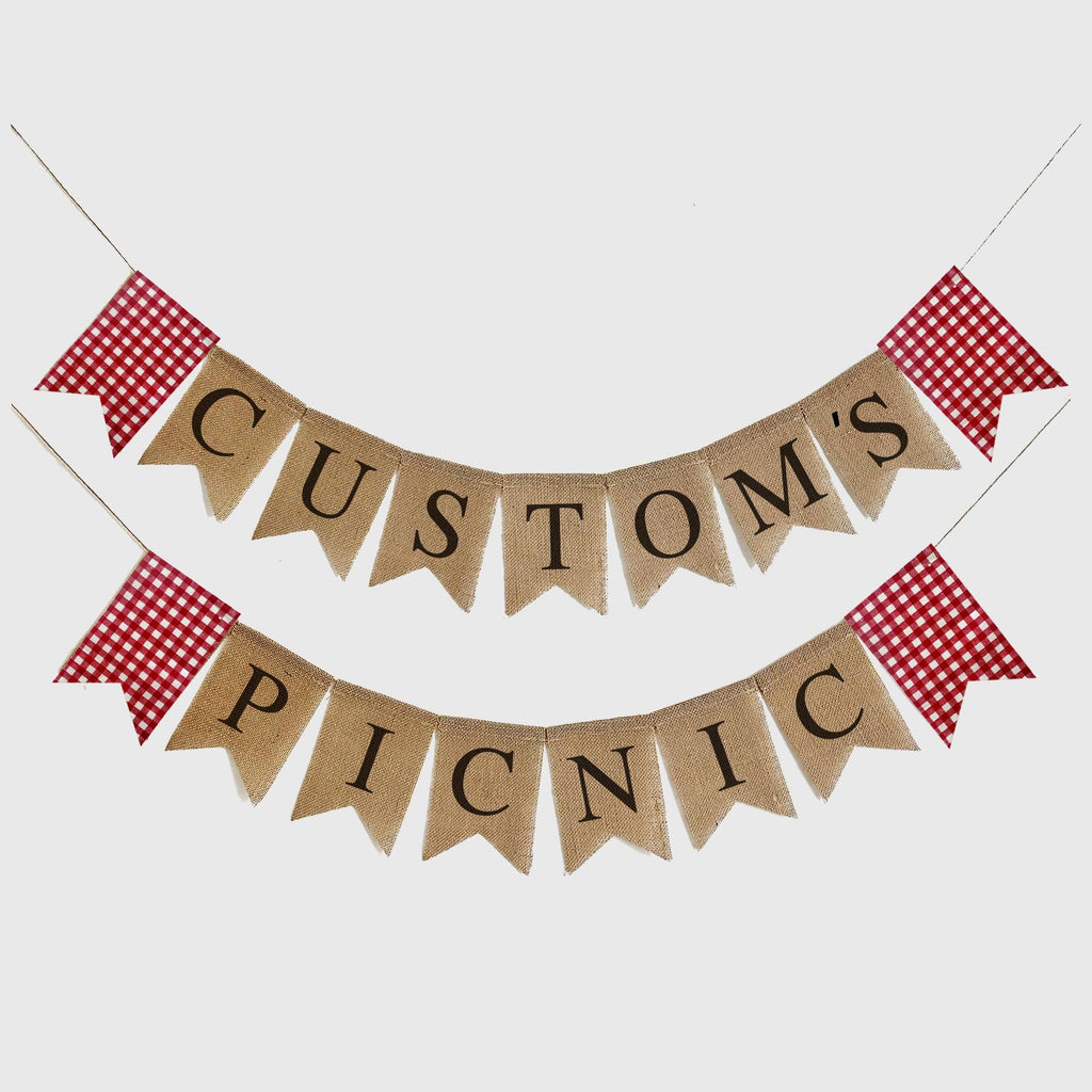 Backyard Party Ideas | Birthday Picnic Party | BBQ Banner | Summer Picnic | Summer Garland | Custom Banners | Birthday Sign