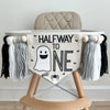 Halloween Half Birthday Party Decorations, Ghost 6 Month Birthday, Spider High Chair Banner, Boo Sign, Halloween Theme Decor