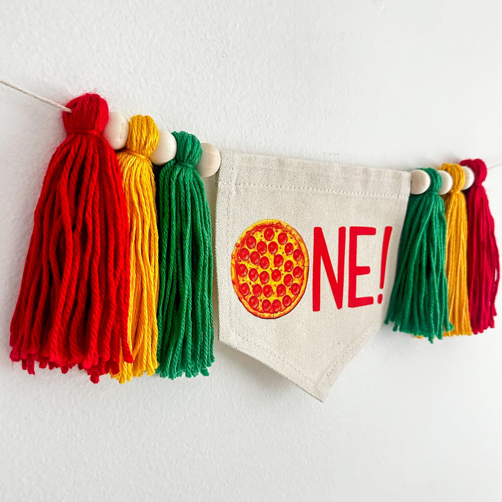 Pizza Birthday Party, First Birthday Decorations, High Chair Banner, Pizza Party Theme, One Banner, Cake Smash Decorations