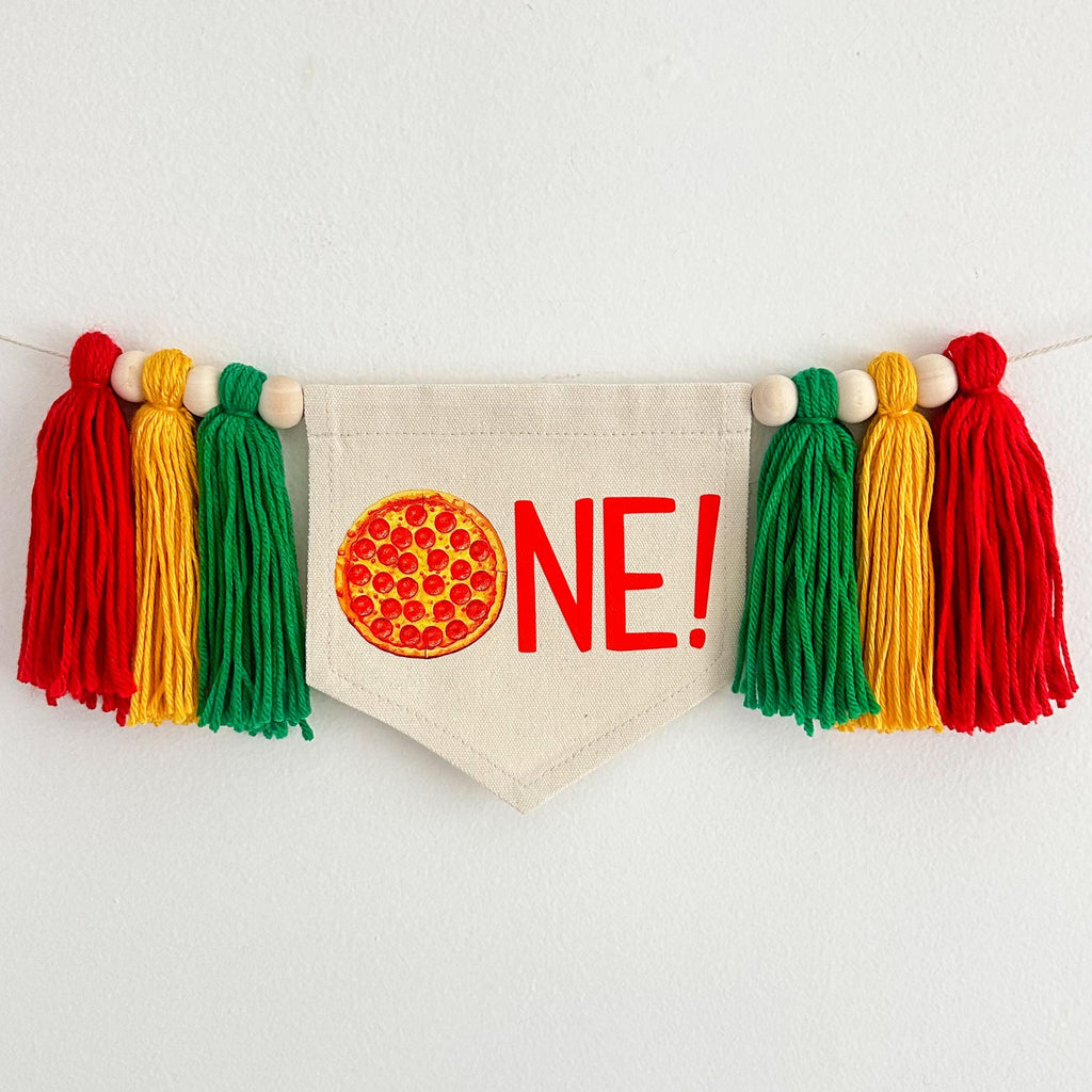 Pizza Birthday Party, First Birthday Decorations, High Chair Banner, Pizza Party Theme, One Banner, Cake Smash Decorations
