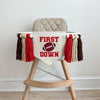 First Down 1st Birthday High Chair Banner, Sports First Birthday Party Tassel Banner, Football Decorations, Cake Smash Props, Highchair Sign
