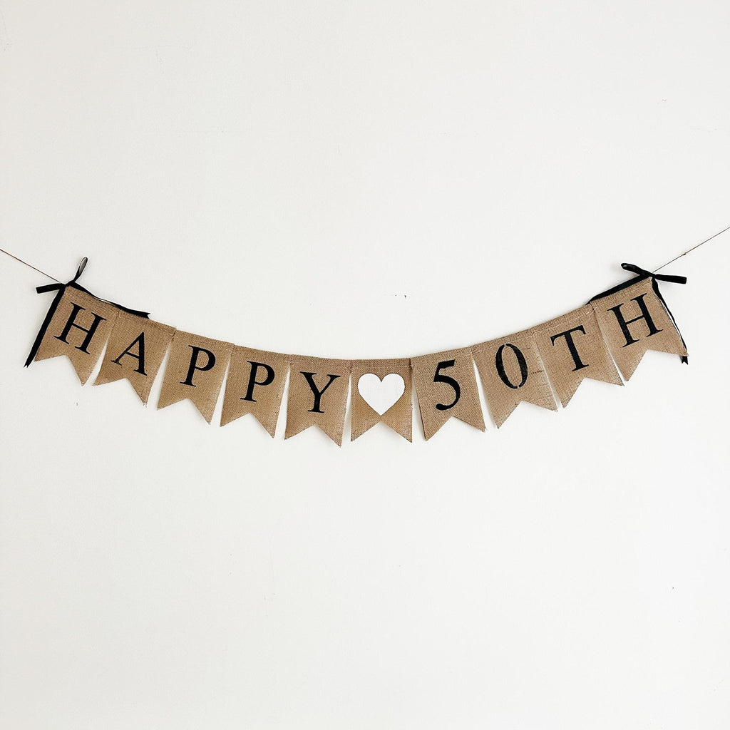 50th Birthday Ideas | 50th Party Decorations | Coquette Bow | Bow Decorations | Black and White Party | Happy Birthday Sign |