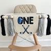 Hockey High Chair Banner, Hockey 1st Birthday Party Decorations, Goal First Birthday Tassel Banner, Rookie of the Year, Cake Smash Pennant