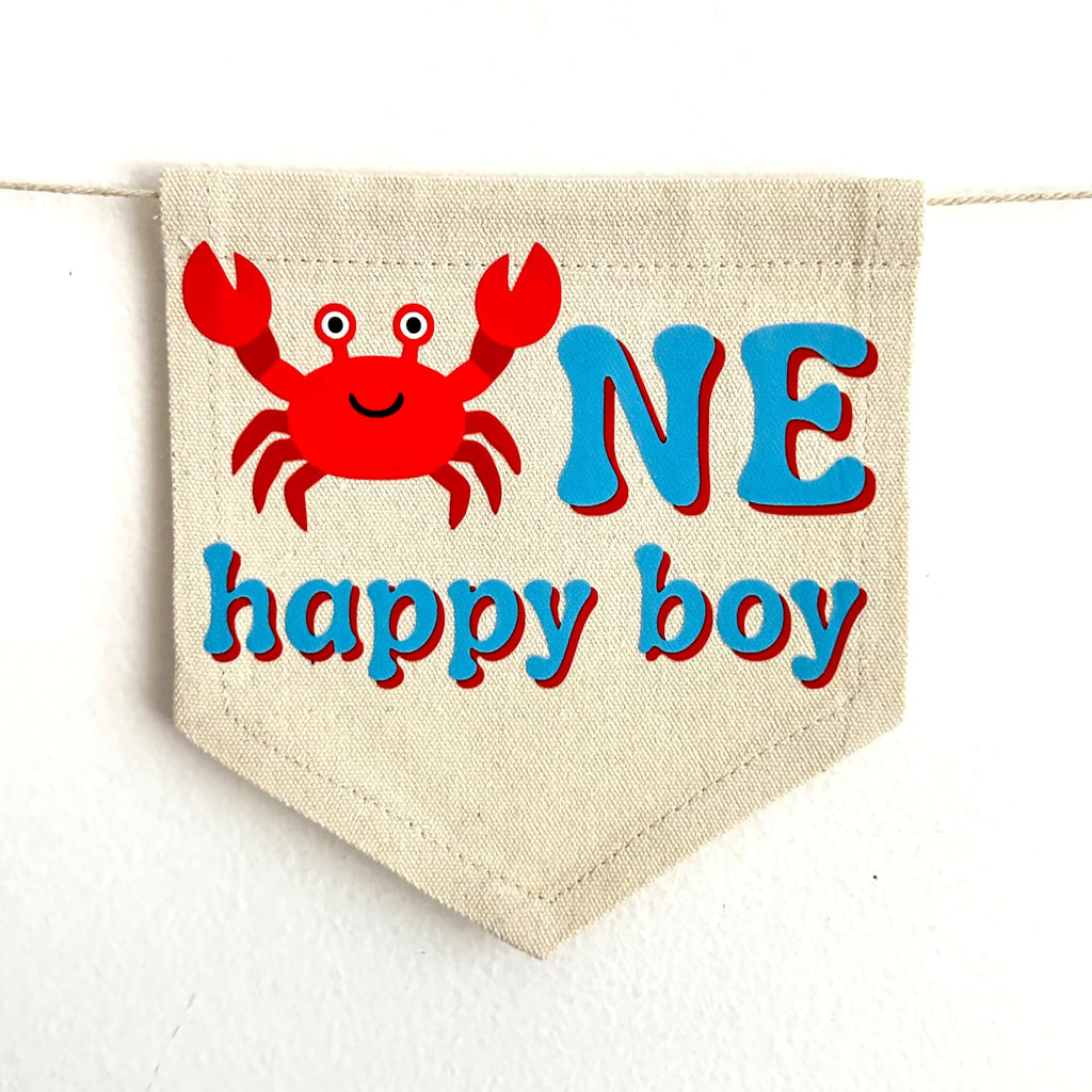 Under the Sea Party Decorations, Baby First Birthday, Crab Birthday, High Chair Banner, Summer Party Themes, One Banner, Oneder the Sea
