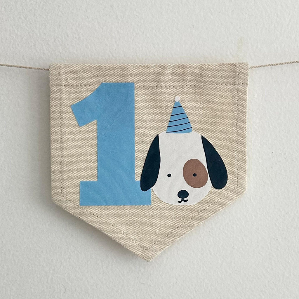 Dog Birthday Decorations, Baby First Birthday, Puppy Decorations for Party, High Chair Banner, Let's Pawty, One Banner, Tassel Garland