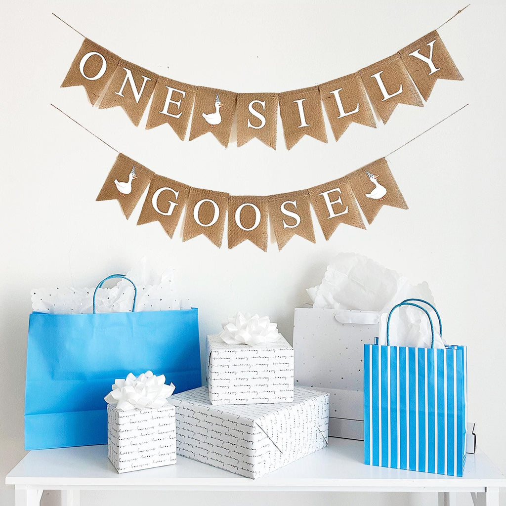 One Silly Goose | 1st Birthday Girl | Baby Shower Decorations | Gender Reveal | Girl Party Decorations | First Birthday Party |