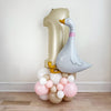 One Silly Goose | First Birthday Decorations | Girl Party Decorations | First Birthday Party | Balloon Tower | Cake Smash Backdrop |