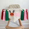 Reindeer 1st Birthday Party Decorations, Oh What Fun Christmas High Chair Banner, Pink Holiday First Birthday Sign