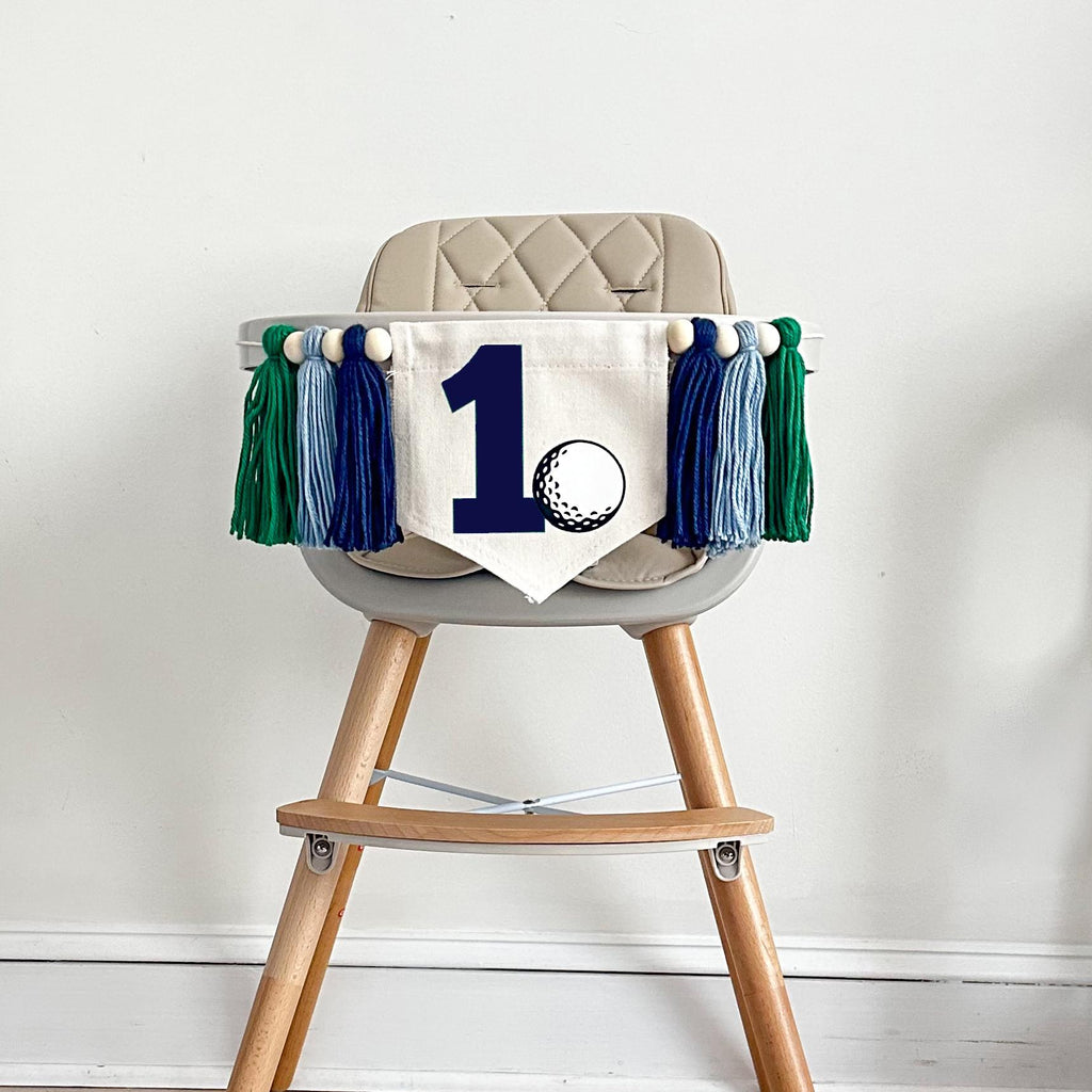First Birthday Decorations, Golf Banner, Sports Party Decorations, High Chair Banner, 1st Birthday Boy, Cake Smash, Tassel Garland