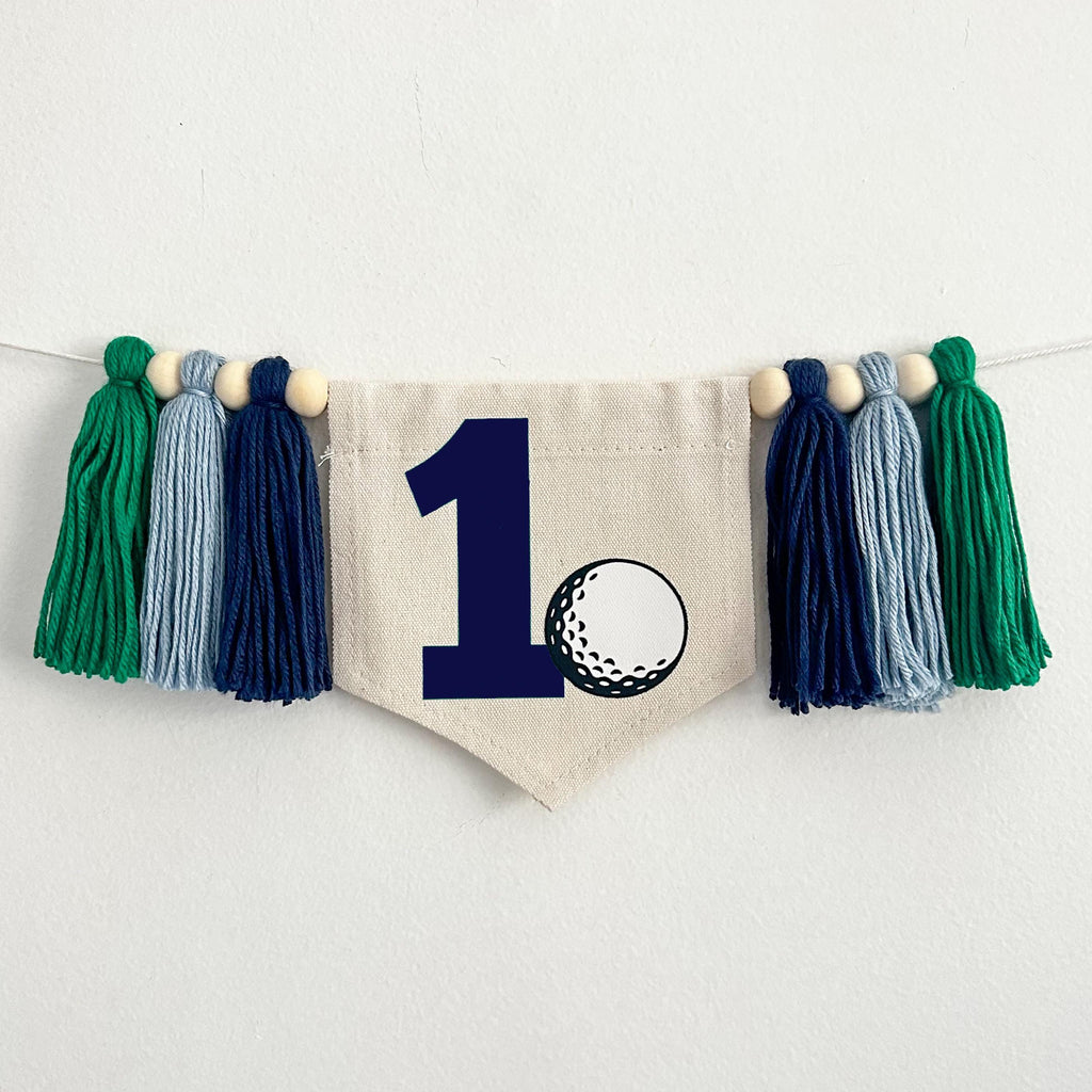 First Birthday Decorations, Golf Banner, Sports Party Decorations, High Chair Banner, 1st Birthday Boy, Cake Smash, Tassel Garland