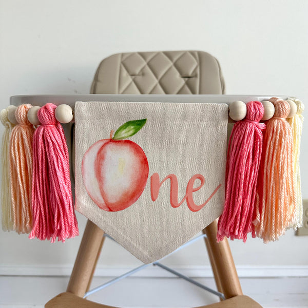 First Birthday Decorations, Peach Party Decor, 1st Birthday Girl