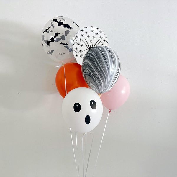 Pink & Orange Halloween Balloon Bouquet