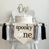 Spooky One Banner, First Birthday Decorations, Halloween Birthday Party, High Chair Banner, Baby First Birthday, Halloween Party Themes