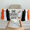 Halloween First Birthday | Spooky Goose | High Chair Banner | Boy 1st Birthday Decoration | Spooky One | Halloween Silly Goose