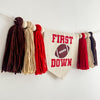 First Down 1st Birthday High Chair Banner, Sports First Birthday Party Tassel Banner, Football Decorations, Cake Smash Props, Highchair Sign