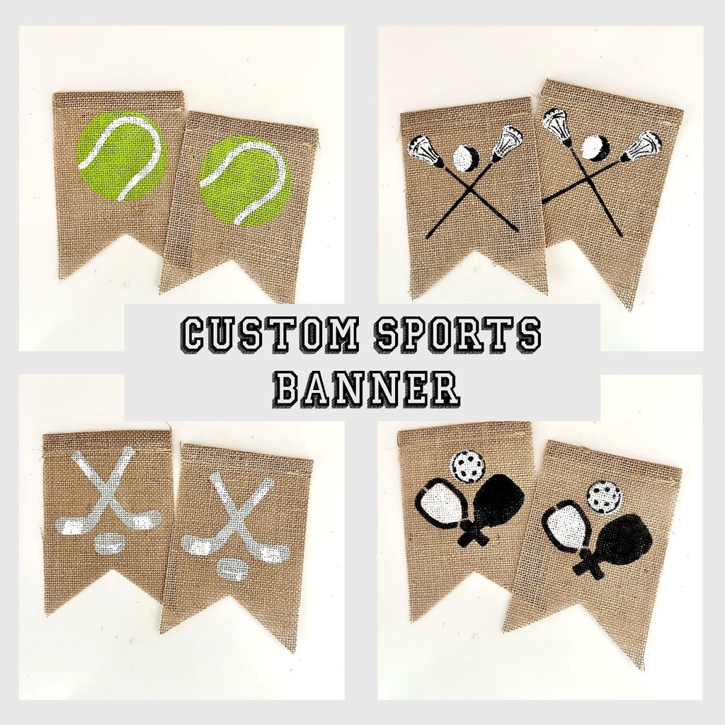 Personalized Pickleball Banner | Custom Tennis Sign | Hockey Party Decorations