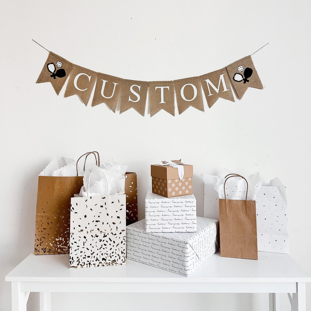 Personalized Pickleball Banner | Custom Tennis Sign | Hockey Party Decorations