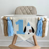 Dog Birthday Decorations, Baby First Birthday, Puppy Decorations for Party, High Chair Banner, Let's Pawty, One Banner, Tassel Garland