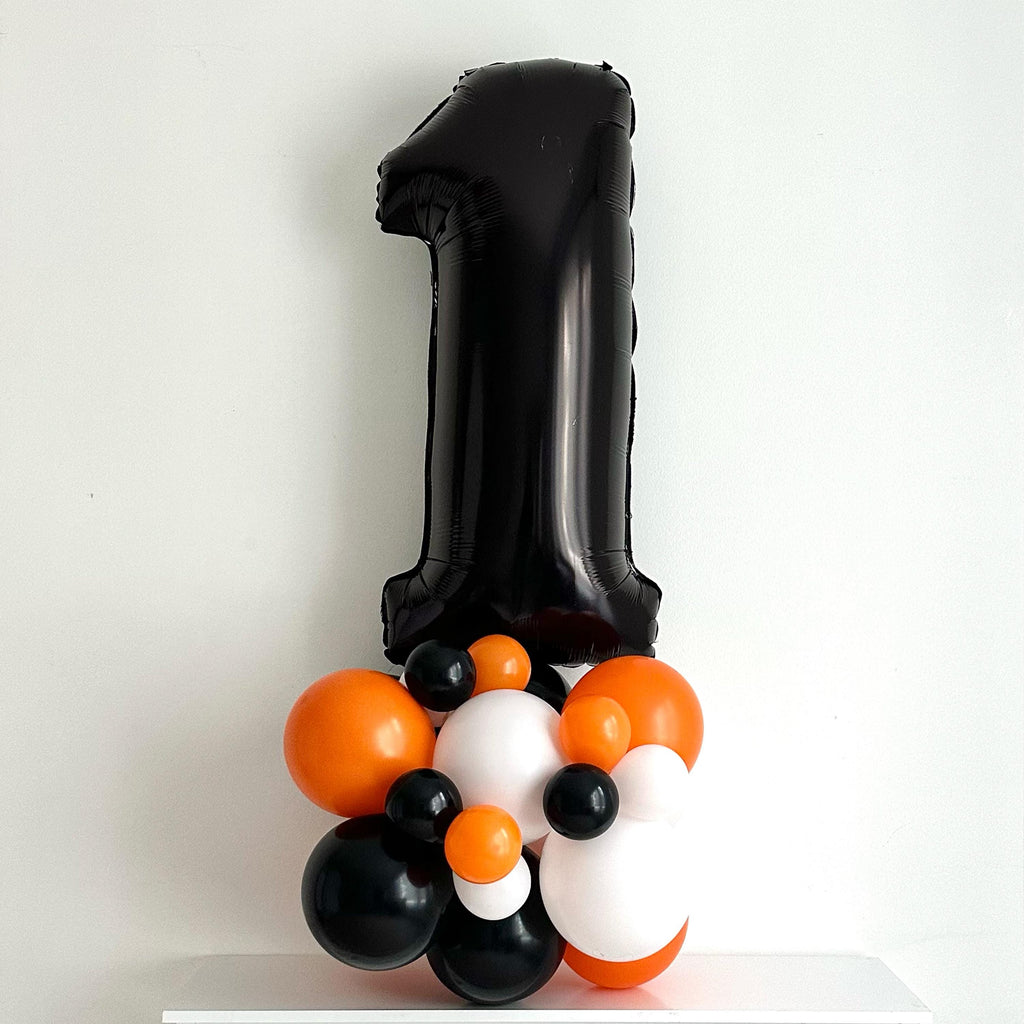 Halloween Birthday Party | Halloween 1st Birthday | Ghost Balloons | Skeleton Decorations | Fall Party Decor | One Banner | Balloon Tower