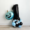 Blue Pumpkin Balloon Tower | Halloween 1st Birthday Decorations
