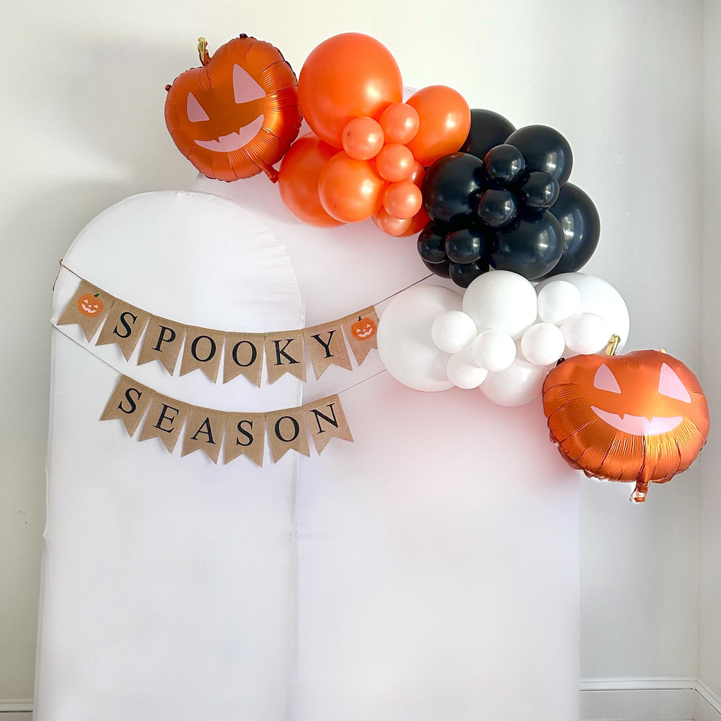 Halloween Party Decorations | Halloween Balloon Arch | Pumpkin Balloons | Fall Baby Shower Decorations | Little Pumpkin Baby Shower