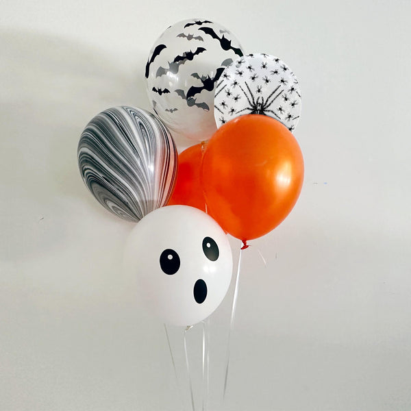 Black & Orange Halloween Balloon Bouquet