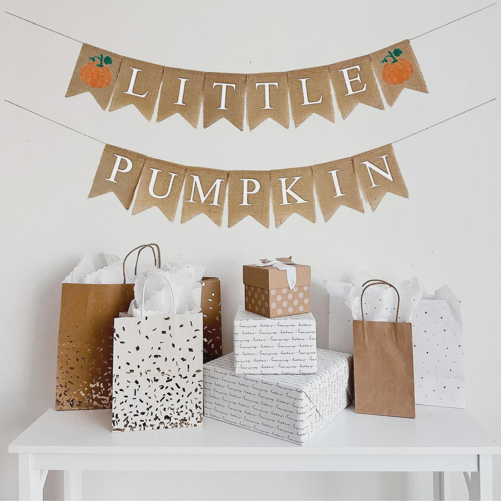 Fall Baby Shower Decorations | Little Pumpkin Banner | Fall Birthday Party Decor | Pumpkin Birthday Party | First Birthday Decor