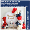 Rookie of the Year 1st Birthday | Baseball First Birthday Decorations | Baseball Balloon Arch | 12 Month Photo Banner | Sports Party Kit