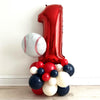 Baseball Balloon Tower | Rookie Year 1st Birthday | Baseball Birthday | Rookie Year Birthday Party | Baseball 1st Birthday