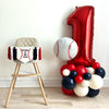 Baseball Balloon Tower | Rookie Year 1st Birthday | Baseball Birthday