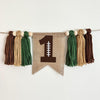 Football Party Decorations | Baby Boy First Birthday | High Chair Decorations | Sports Banner | 1st Birthday Party | Burlap Banner