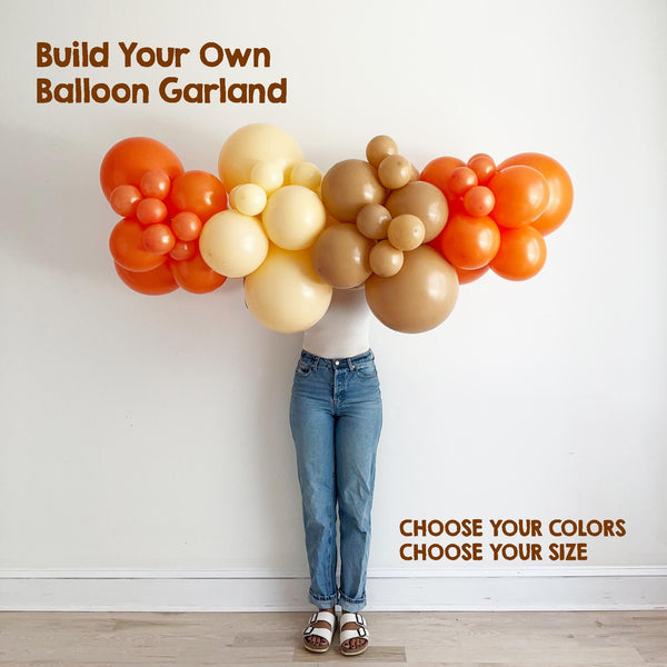 Fall Custom Balloon Arch | DIY Balloon Garland | Custom Balloon Colors | Boho Balloons | Baby Shower | Birthday | Wedding | Graduation