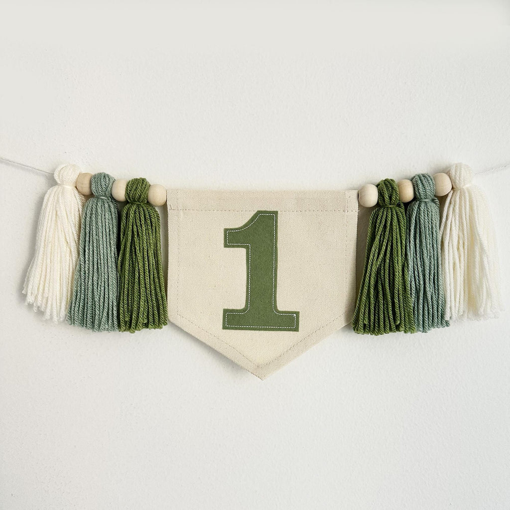 Personalized First Birthday | 1st Birthday Decorations | Girl 1st Birthday Decor | Neutral First Birthday | Highchair Banner | Party Props