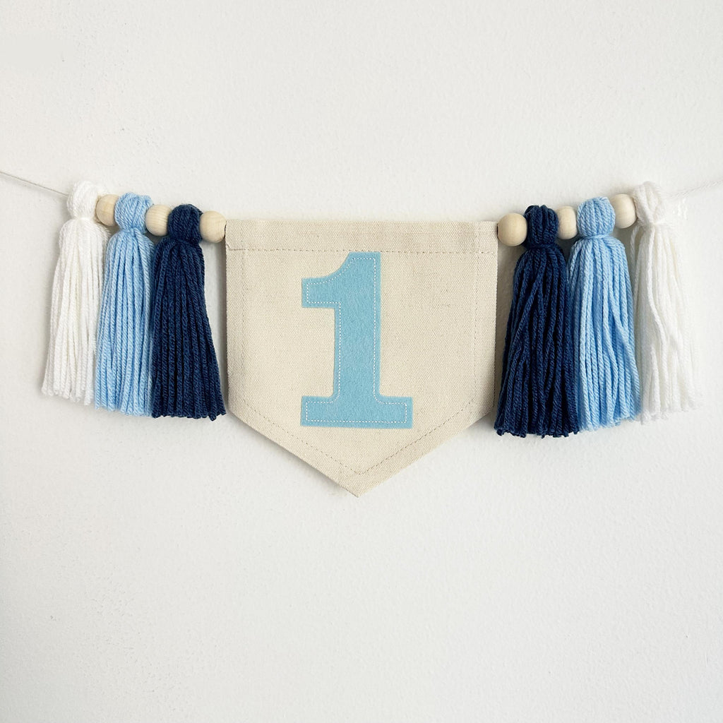 Personalized First Birthday | Boy 1st Birthday | First Birthday Decorations | Neutral First Birthday | Highchair Banner | Cake Smash Decor