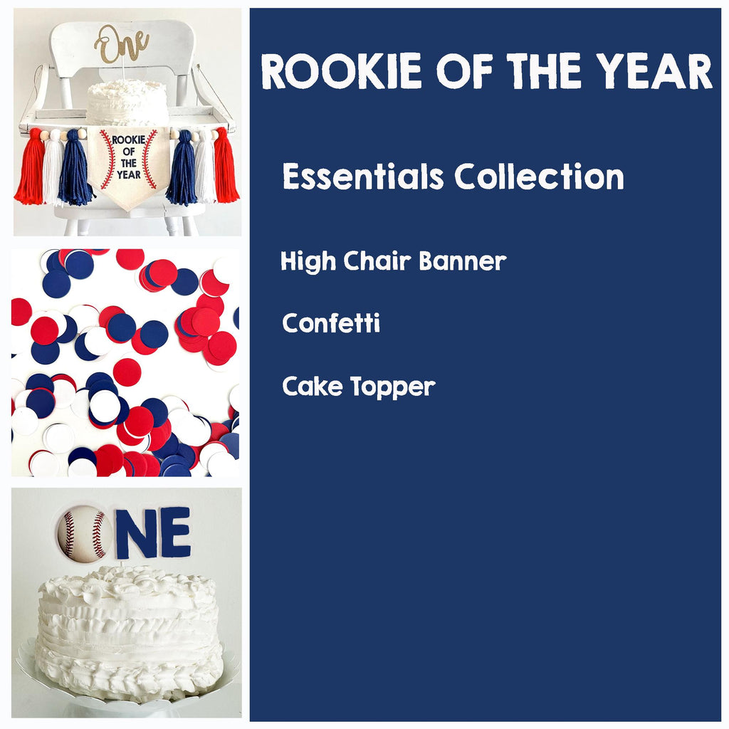 Rookie of the Year 1st Birthday | Baseball First Birthday Decorations | Baseball Balloon Arch