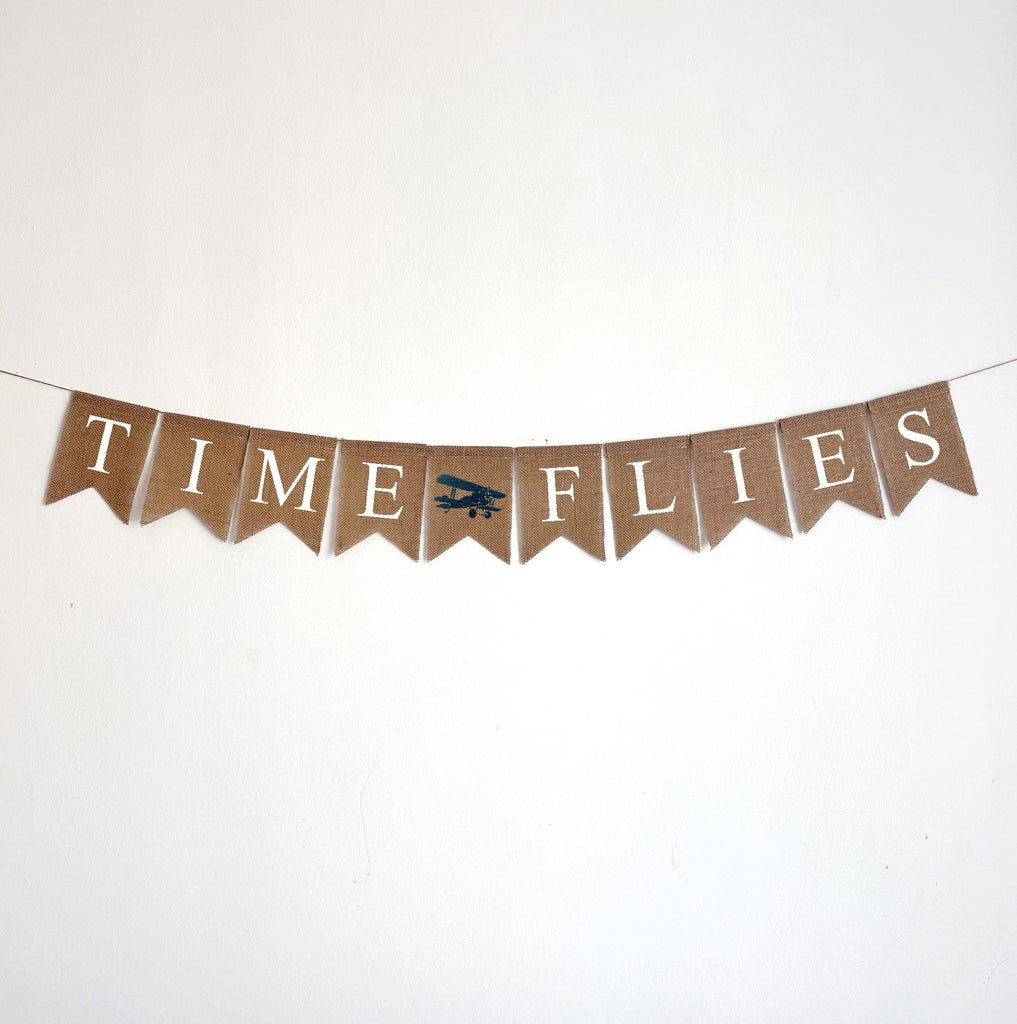 Airplane Theme Party | Time Flies Banner | Birthday Decorations