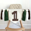 Football Party Decorations | 1st Birthday Party | Sports Banner | High Chair Decorations | Baby Boy First Birthday | Cake Smash Decor