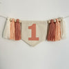 Personalized First Birthday | 1st Birthday Decorations | Girl 1st Birthday Decor | Neutral First Birthday | Highchair Banner | Party Props