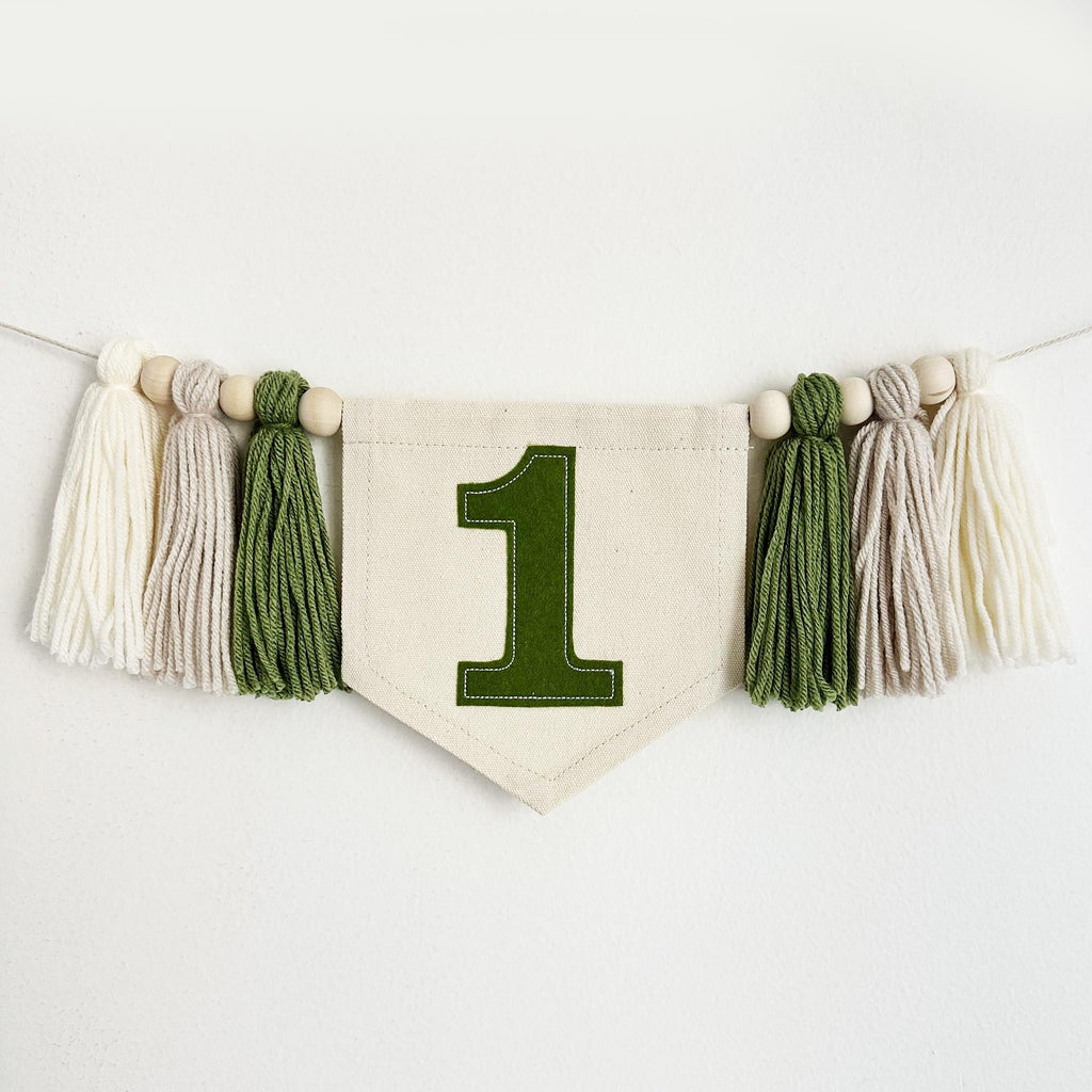 Personalized First Birthday | Boy 1st Birthday | First Birthday Decorations | Neutral First Birthday | Highchair Banner | Cake Smash Decor