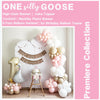 One Silly Goose 1st Birthday | Girl Party Decorations | First Birthday Party | Pink Balloon Arch | 12 Month Photo Banner | Goose Party Kit