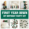 First Year Down Birthday | Football First Birthday | Boy First Birthday Kit | Football Party Decorations | Football Balloon Arch