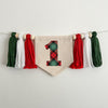 Classic Christmas Birthday, Tartan Plaid 1 Sign, First Birthday Decorations, One Banner, High Chair Banner, Cake Smash Props