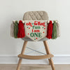 Christmas First Birthday, Oh What Fun 1st Birthday, High Chair Banner, One Banner, One Year Old Party, Cake Smash Props