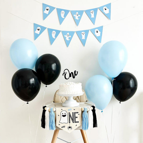 Halloween Birthday Party | Halloween First Birthday | One Banner | High Chair Banner | Cake Smash | Ghost Party Theme