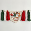 Christmas First Birthday | Jolly Goose Birthday | Silly Goose First Birthday | Fun Christmas High Chair Banner | Cake Smash Props