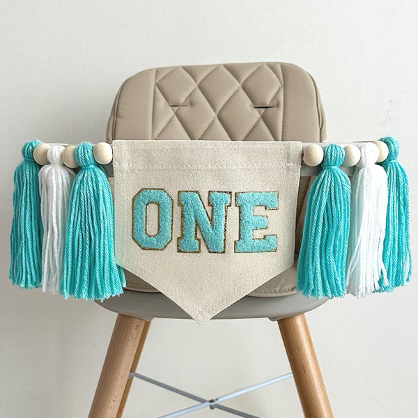 First Birthday Decorations | Baby First Birthday | High Chair Banner | 1st Birthday Party | Cake Smash Prop | One Banner